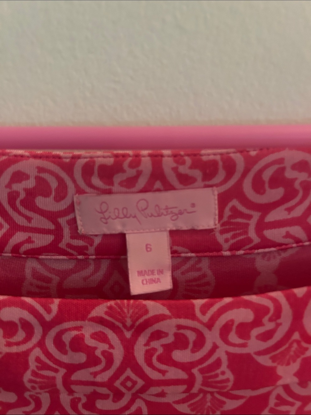 Lilly Pulitzer Hot Pink Patterned Tote